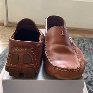 Leather slip on loafers